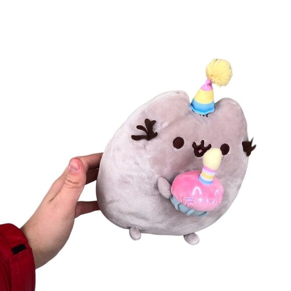 Pusheen Plushie Cupcake Birthday Hat Stuffed Animal - Picture 10 of 11